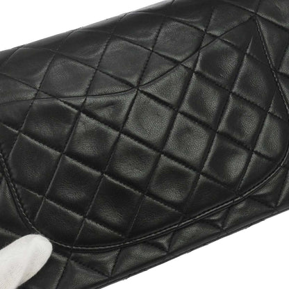 Chanel Black Lambskin Small Classic Double Flap Shoulder Bag
