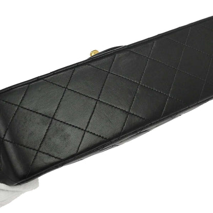 Chanel Black Lambskin Small Classic Double Flap Shoulder Bag