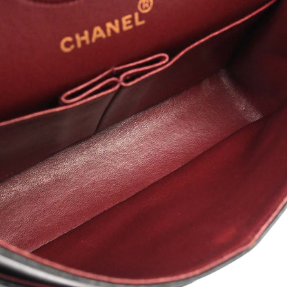 Chanel Black Lambskin Small Classic Double Flap Shoulder Bag