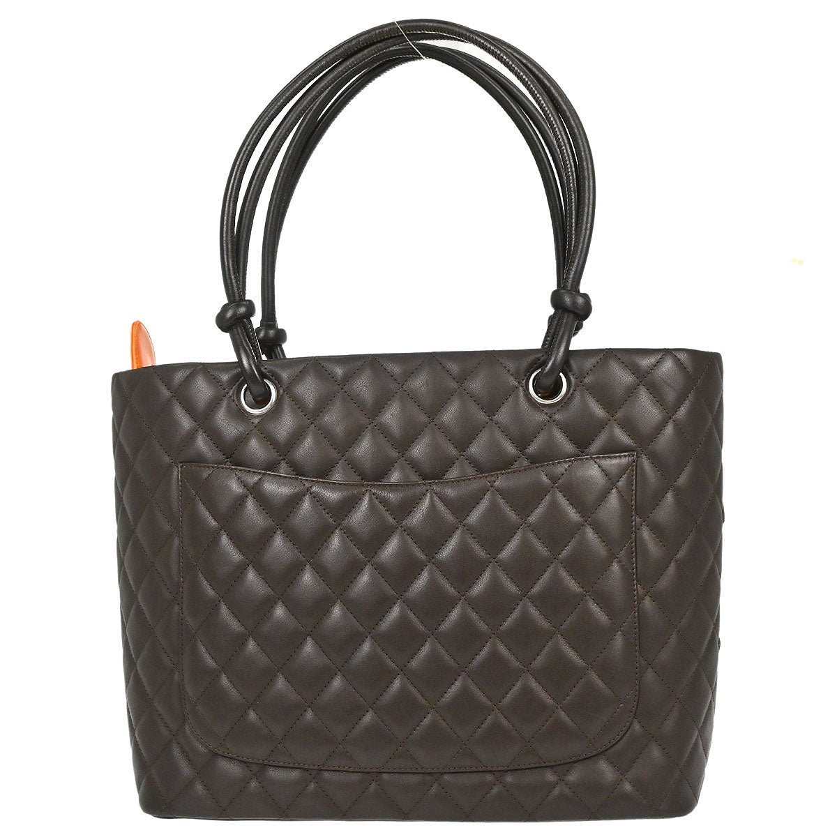 Chanel 2005-2006 Brown Calfskin Cambon Ligne Tote Handbag