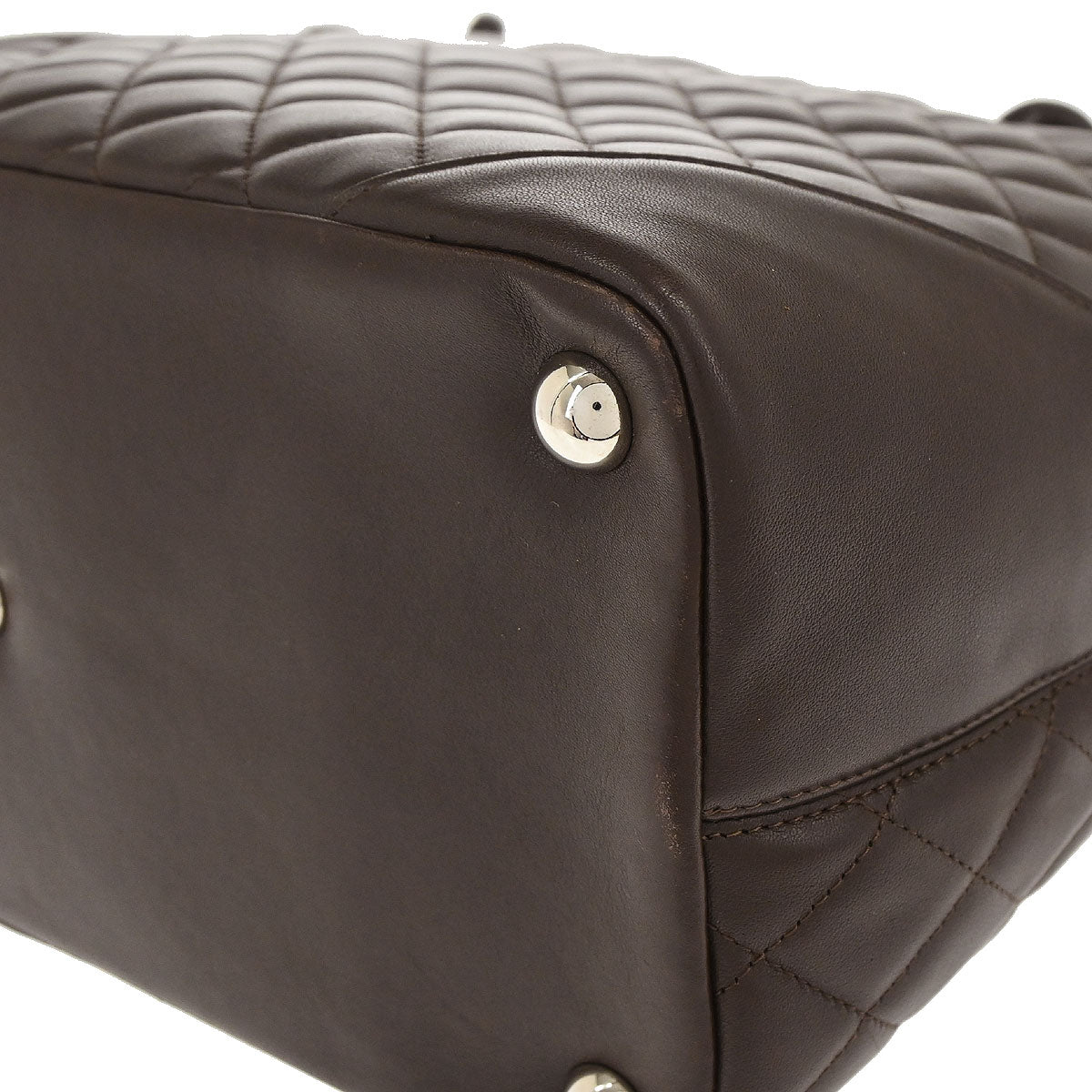 Chanel 2005-2006 Brown Calfskin Cambon Ligne Tote Handbag
