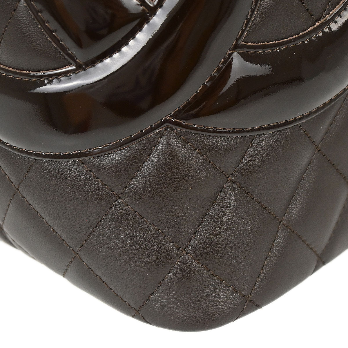 Chanel 2005-2006 Brown Calfskin Cambon Ligne Tote Handbag