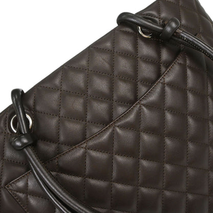 Chanel 2005-2006 Brown Calfskin Cambon Ligne Tote Handbag
