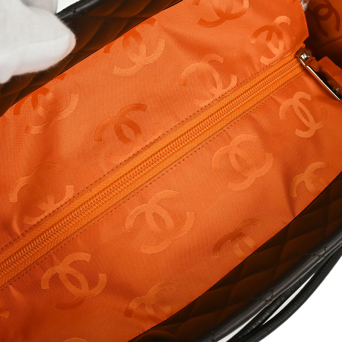 Chanel 2005-2006 Brown Calfskin Cambon Ligne Tote Handbag