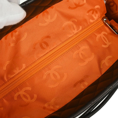 Chanel 2005-2006 Brown Calfskin Cambon Ligne Tote Handbag