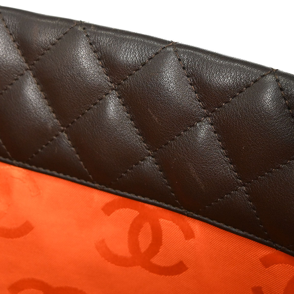 Chanel 2005-2006 Brown Calfskin Cambon Ligne Tote Handbag