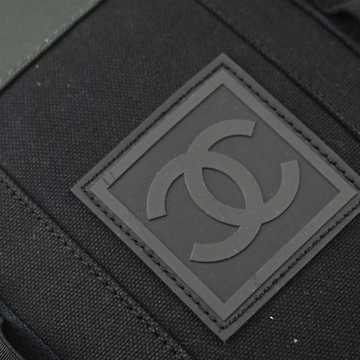 Chanel 2003-2004 Black Canvas Sport Line Backpack