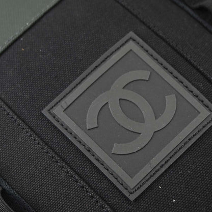 Chanel 2003-2004 Black Canvas Sport Line Backpack