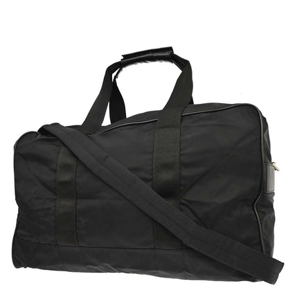 Prada Black Nylon Duffle 2way Shoulder Handbag
