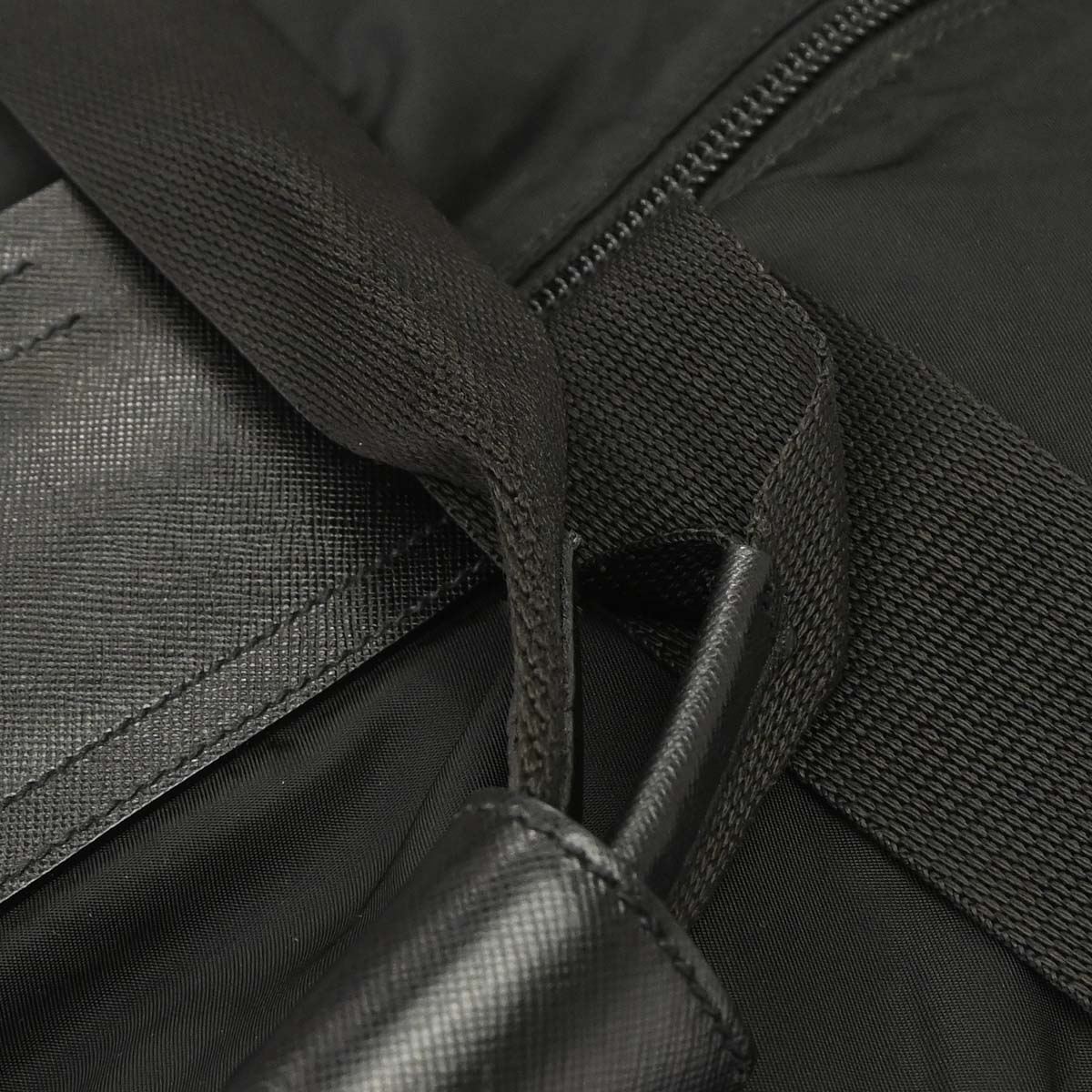 Prada Black Nylon Duffle 2way Shoulder Handbag
