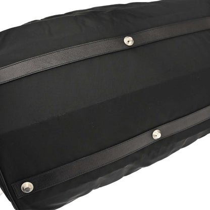 Prada Black Nylon Duffle 2way Shoulder Handbag
