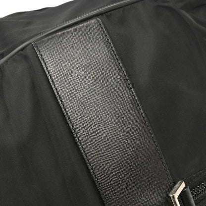 Prada Black Nylon Duffle 2way Shoulder Handbag