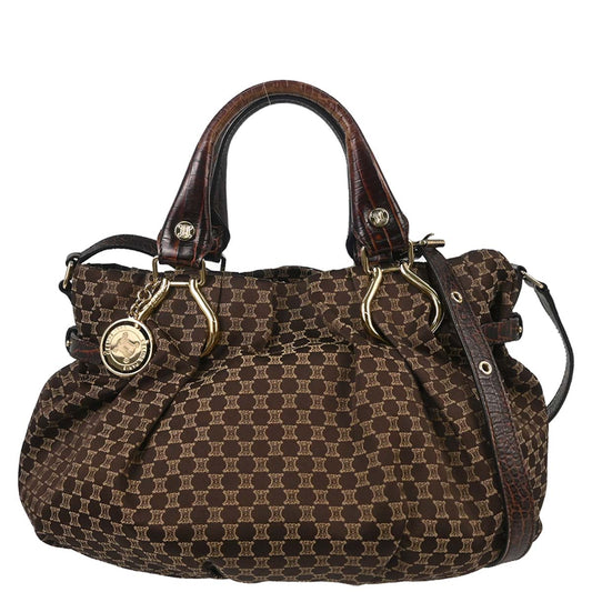 Celine * Brown Macadam 2way Handbag