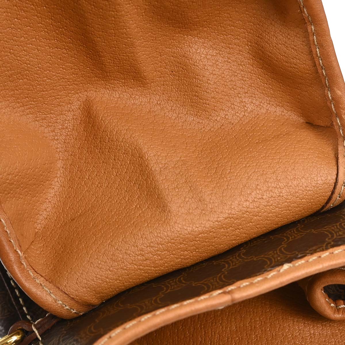 Celine Brown PVC Macadam Twin Backpack