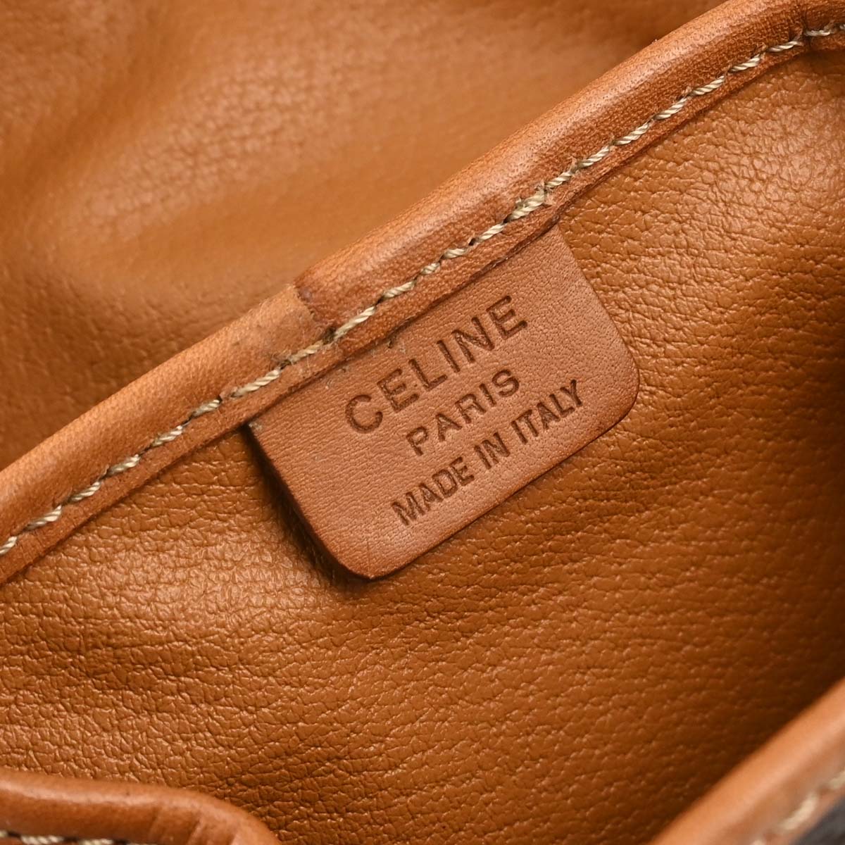 Celine Brown PVC Macadam Twin Backpack