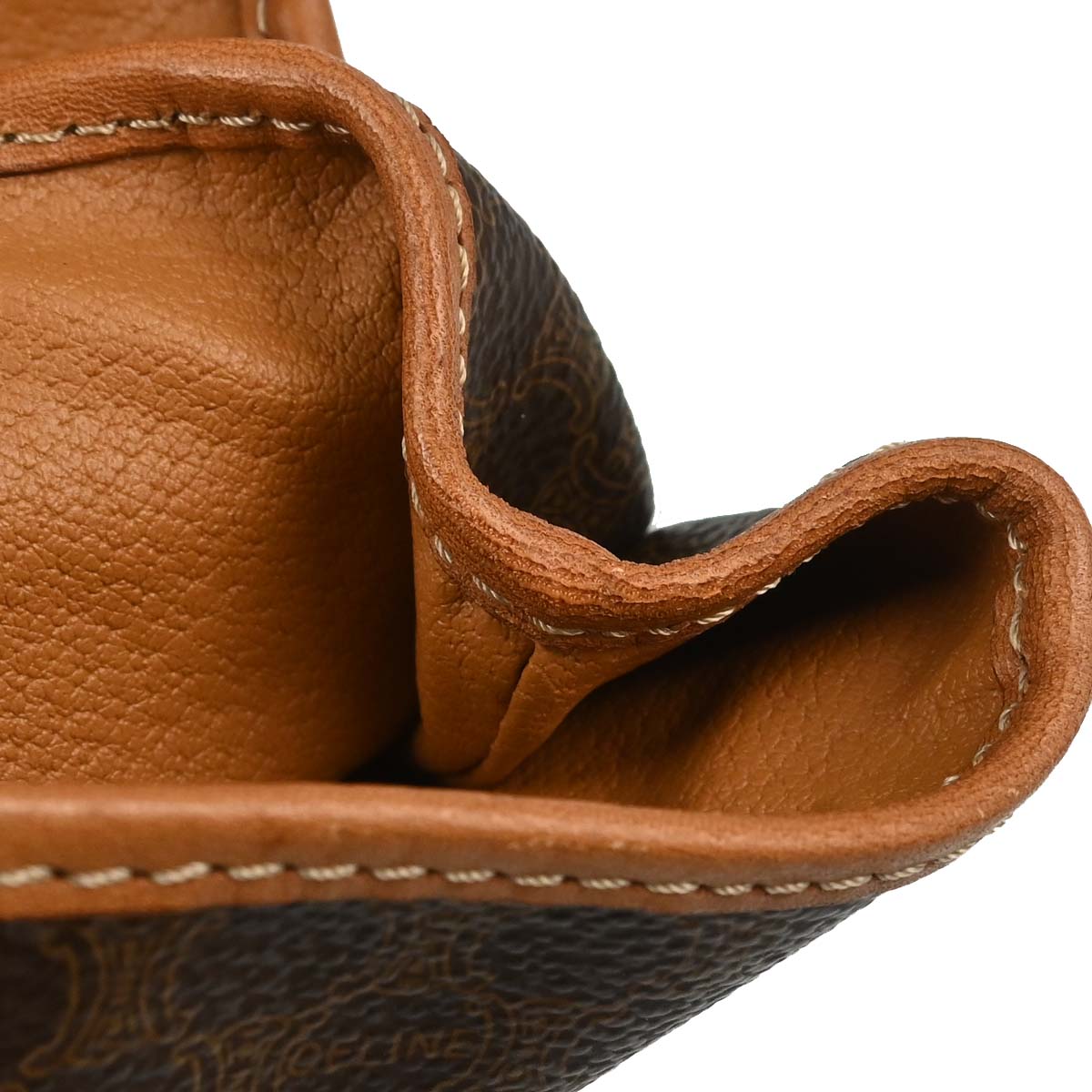 Celine Brown PVC Macadam Twin Backpack