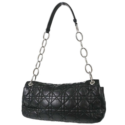 Christian Dior Black Lambskin Rendezvous Cannage Handbag