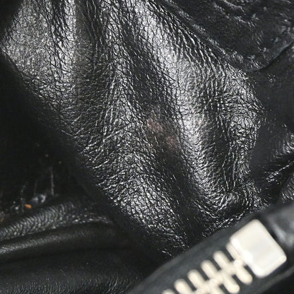 Christian Dior Black Lambskin Rendezvous Cannage Handbag