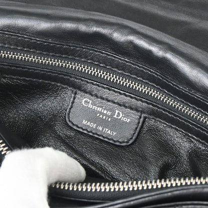 Christian Dior Black Lambskin Rendezvous Cannage Handbag
