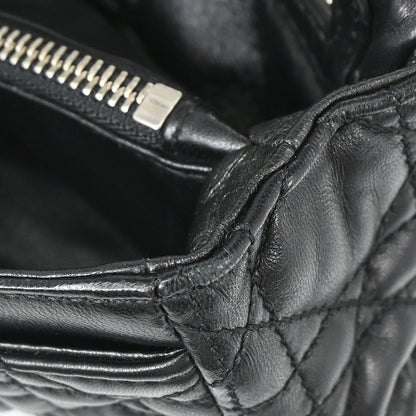 Christian Dior Black Lambskin Rendezvous Cannage Handbag