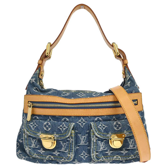 Louis Vuitton Blue Monogram Denim Baggy PM Shoulder Bag M95049