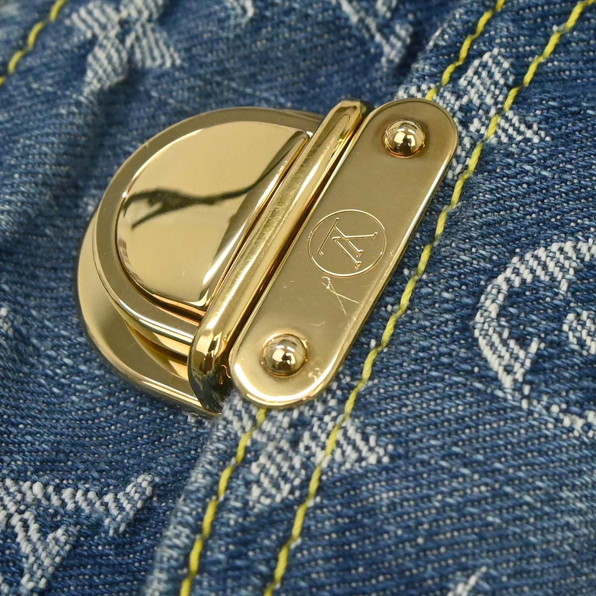 Louis Vuitton Blue Monogram Denim Baggy PM Shoulder Bag M95049