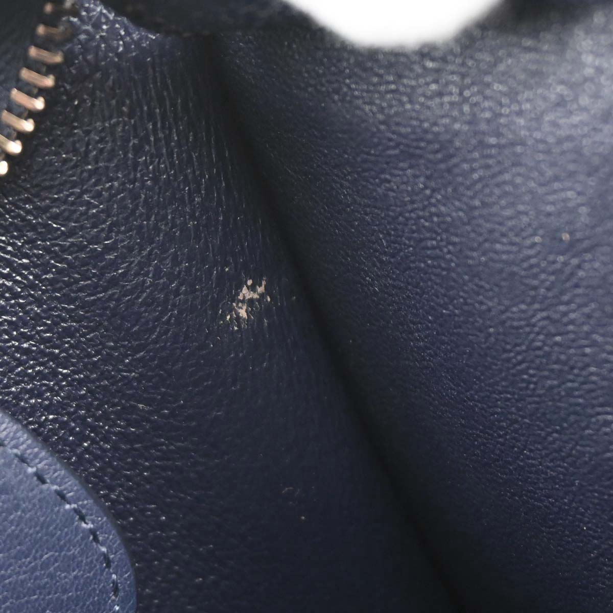 Celine Navy Leather Nano Luggage 2way Shoulder Tote Bag