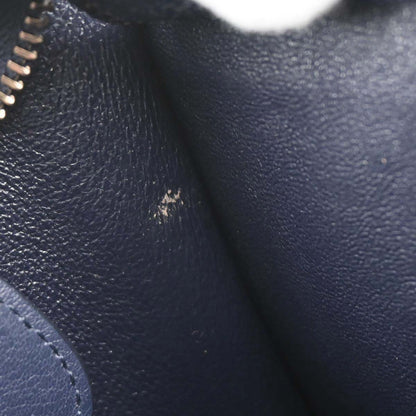 Celine Navy Leather Nano Luggage 2way Shoulder Tote Bag