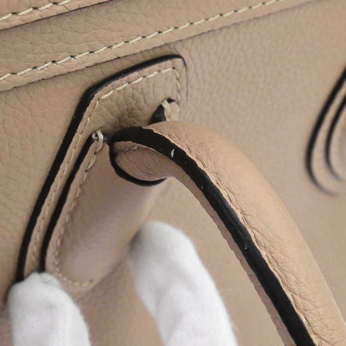 Celine Beige Luggage Micro Tote Handbag