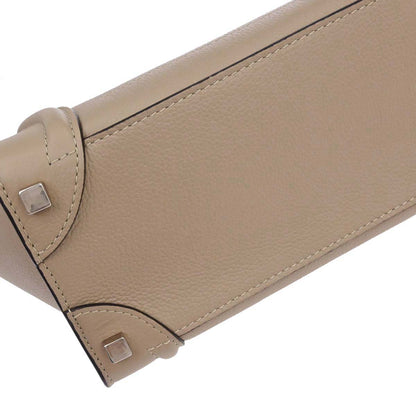 Celine Beige Luggage Micro Tote Handbag