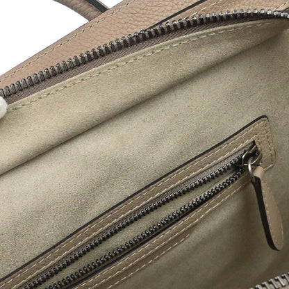 Celine Beige Luggage Micro Tote Handbag