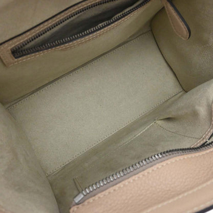 Celine Beige Luggage Micro Tote Handbag