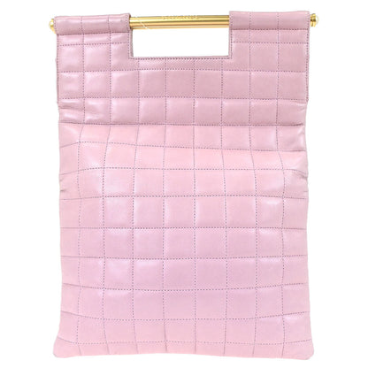 Chanel 1997-1999 Pink Lambskin Choco Bar Handbag