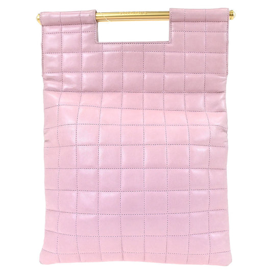 Chanel 1997-1999 Pink Lambskin Choco Bar Handbag