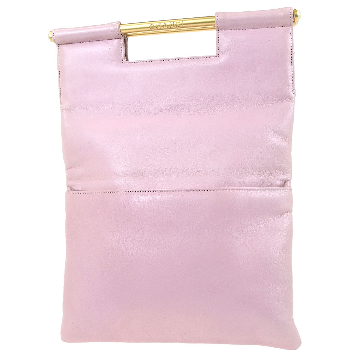 Chanel 1997-1999 Pink Lambskin Choco Bar Handbag
