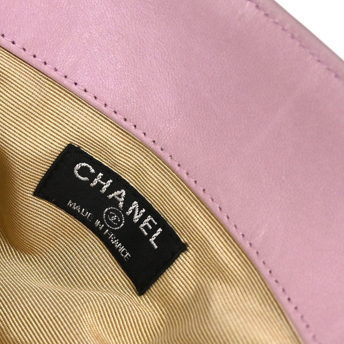 Chanel 1997-1999 Pink Lambskin Choco Bar Handbag
