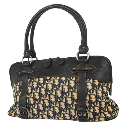 Christian Dior Navy Beige Trotter Vintage Traveler Handbag
