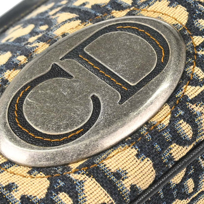Christian Dior Navy Beige Trotter Vintage Traveler Handbag