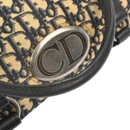 Christian Dior Navy Beige Trotter Vintage Traveler Handbag