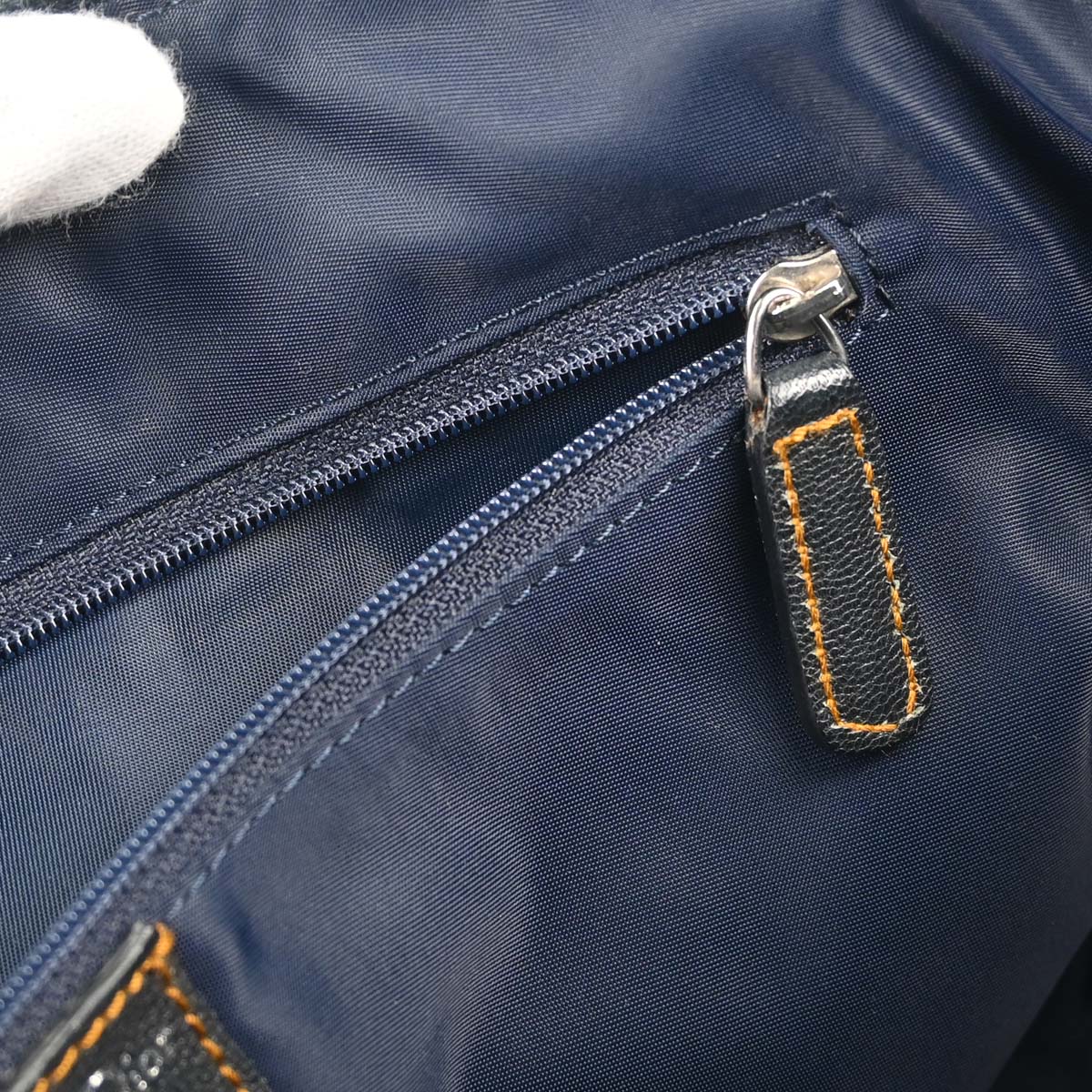 Christian Dior Navy Beige Trotter Vintage Traveler Handbag