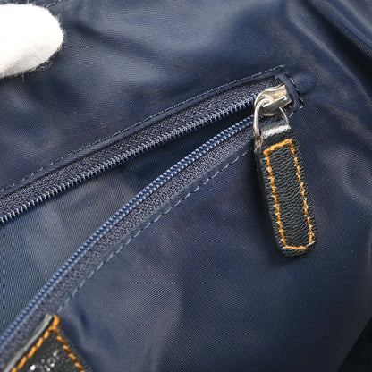 Christian Dior Navy Beige Trotter Vintage Traveler Handbag