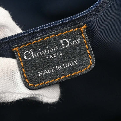 Christian Dior Navy Beige Trotter Vintage Traveler Handbag