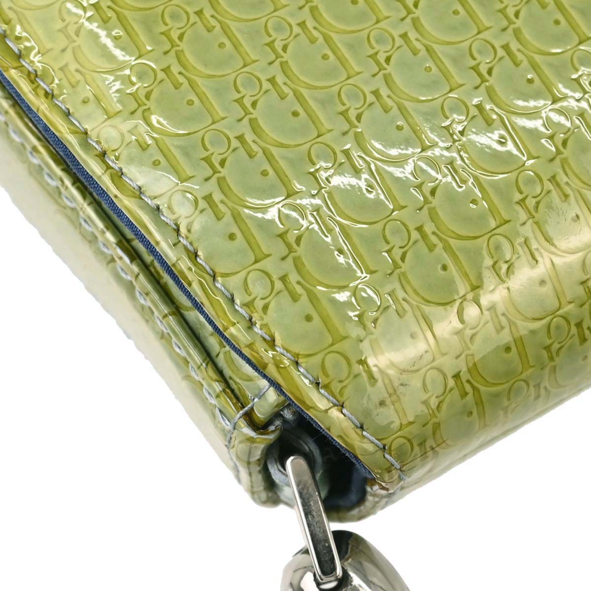 Christian Dior Green Patent Leather Malice Handbag