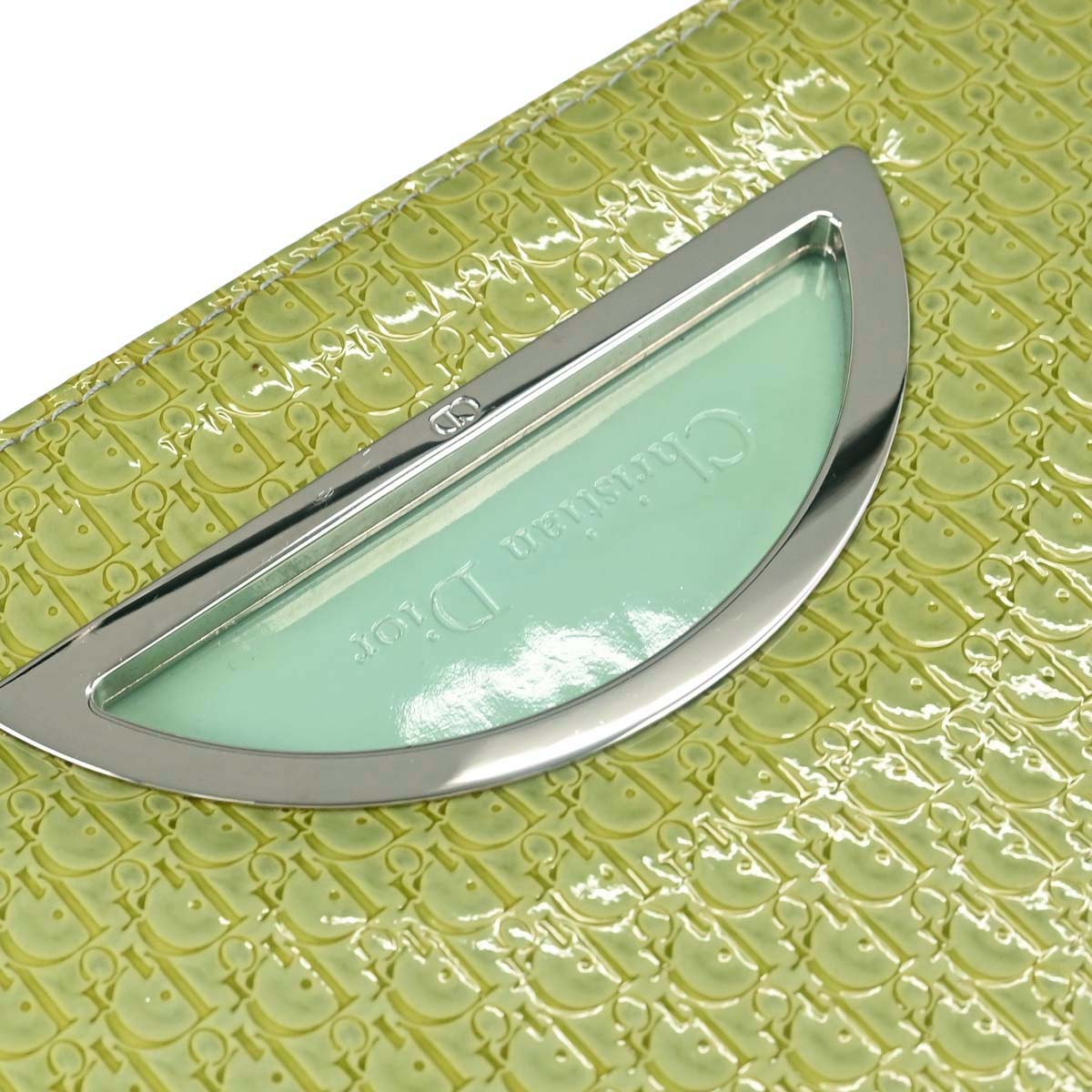 Christian Dior Green Patent Leather Malice Handbag