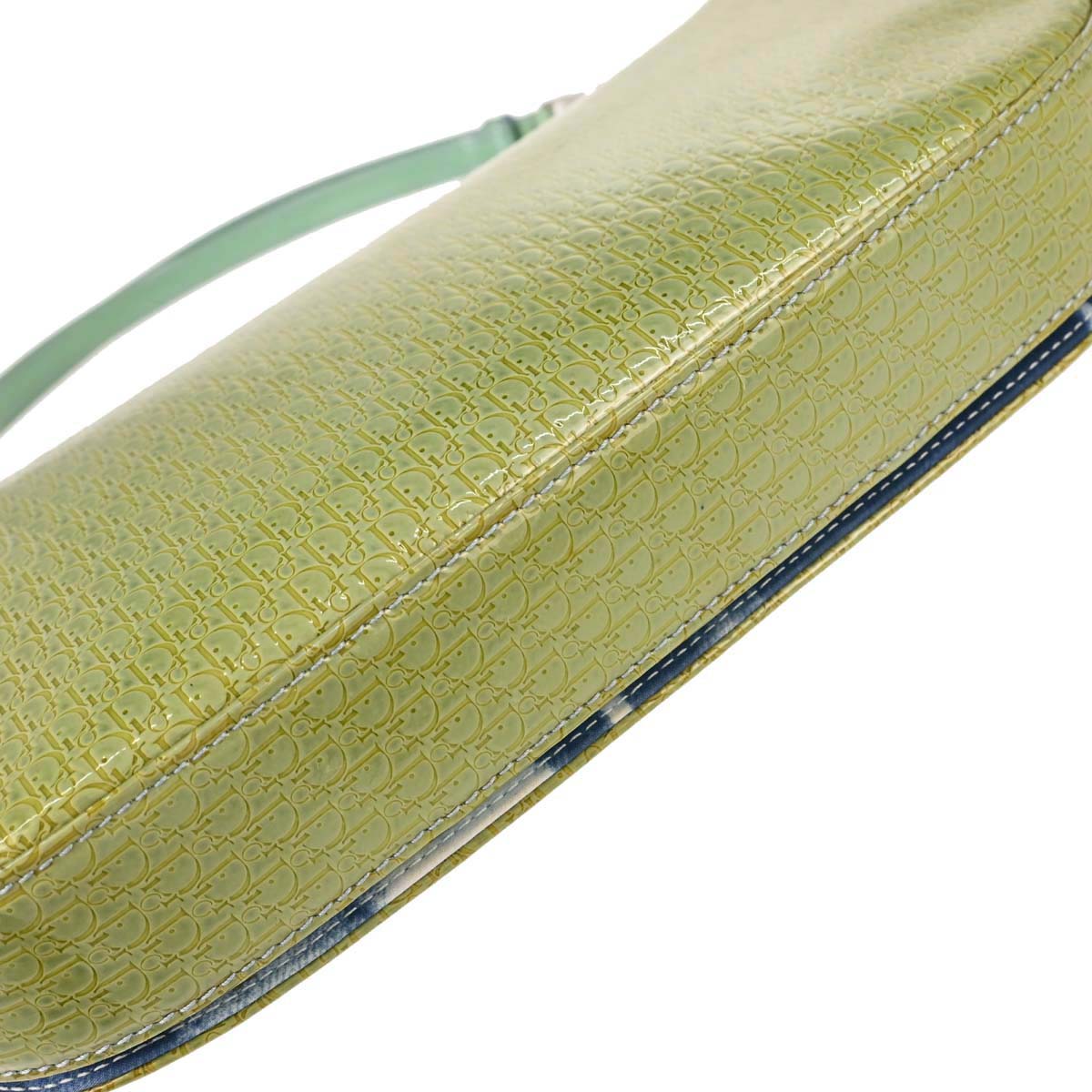 Christian Dior Green Patent Leather Malice Handbag