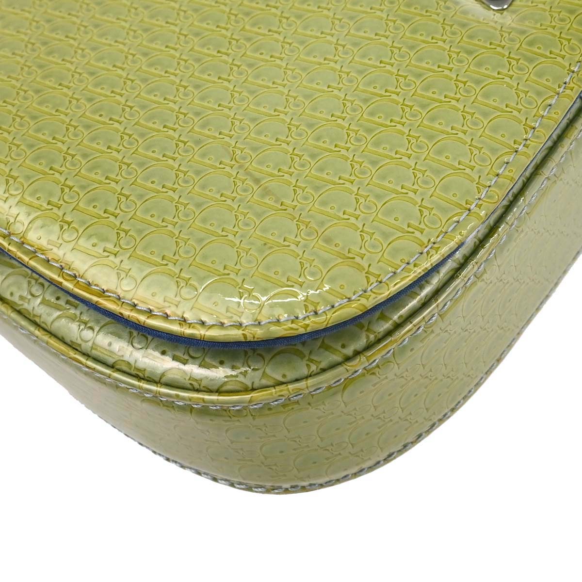 Christian Dior Green Patent Leather Malice Handbag