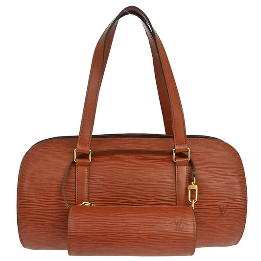 Louis Vuitton Brown Epi Soufflot Handbag M52223