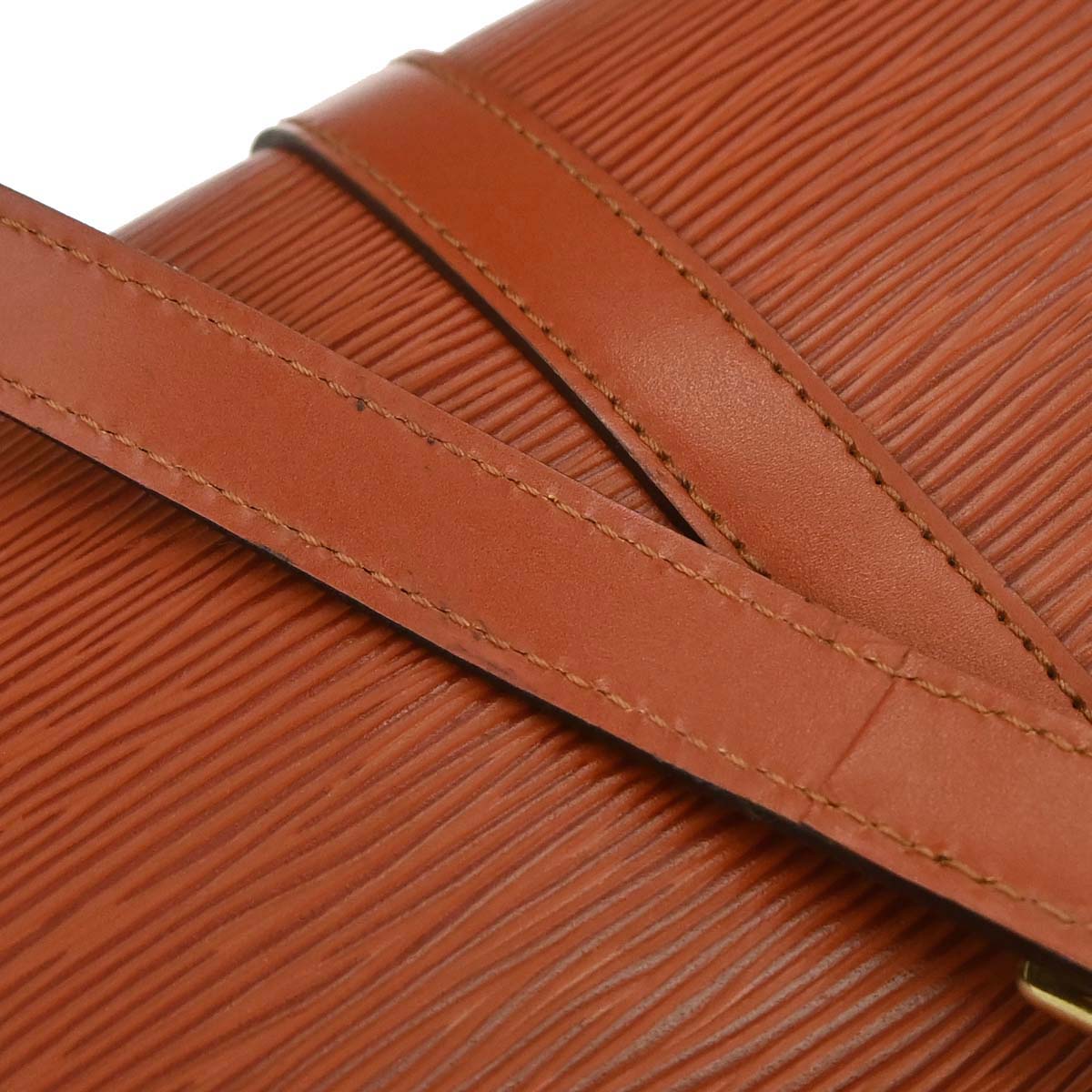 Louis Vuitton Brown Epi Soufflot Handbag M52223