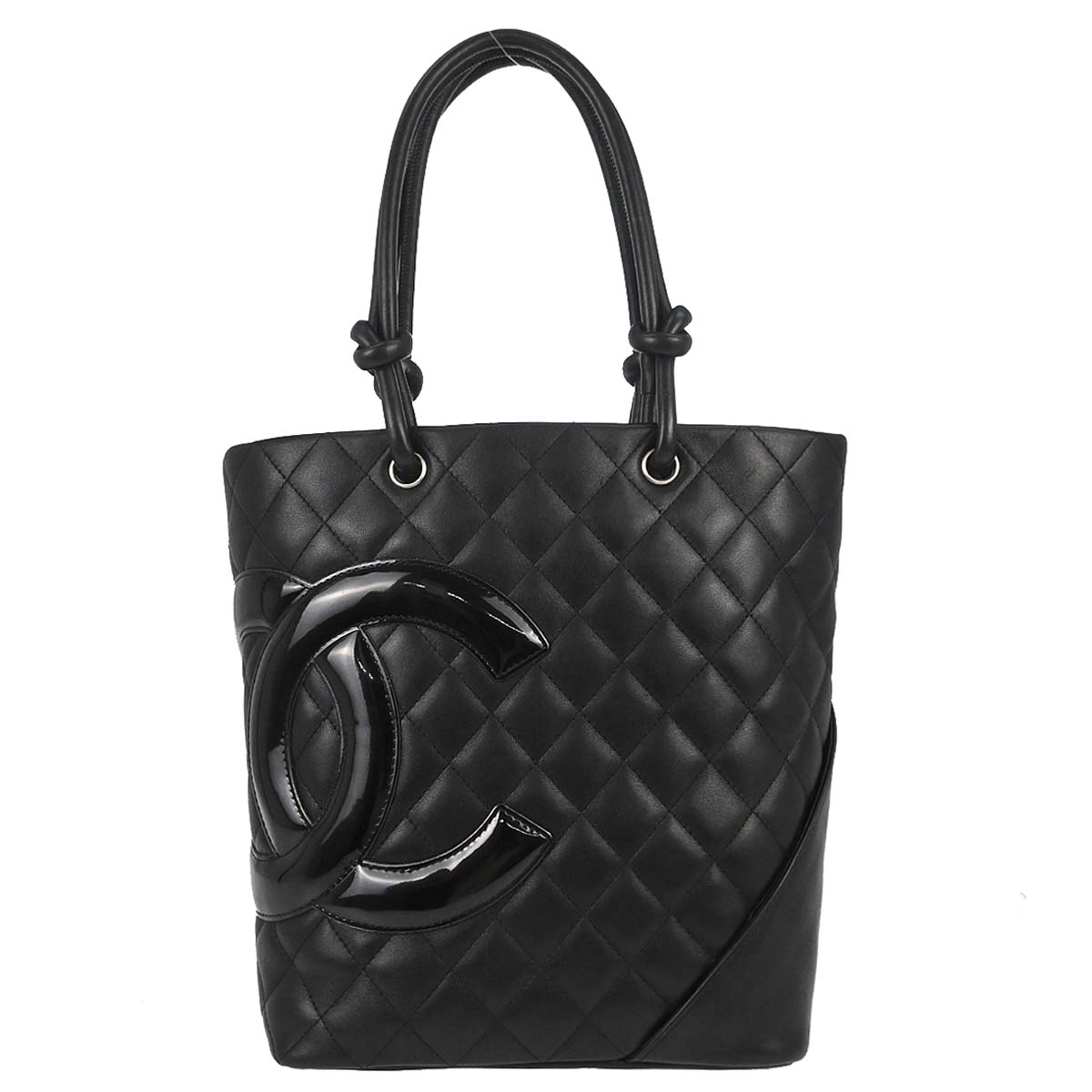 Chanel 2005-2006 Black Calfskin Cambon Ligne Tote Handbag
