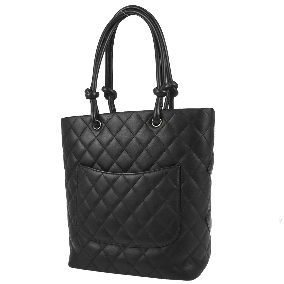 Chanel 2005-2006 Black Calfskin Cambon Ligne Tote Handbag